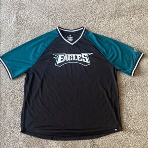 Fanatics Black and Green Eagles Jersey. Men’s 3XL